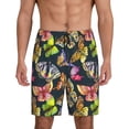 thumbnail image 1 of Fotbe Butterfly Wild Insect Pantalones Cortos de Pijama para Hombre, Ropa de Dormir, Pantalones de Pijama Cortos para Hombre-4X-Large, 1 of 6