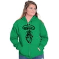 thumbnail image 3 of Heart Nuclear Explosion Symbolic Zip Up Hoodie Men's Women's Brisco Brands M, 3 of 6