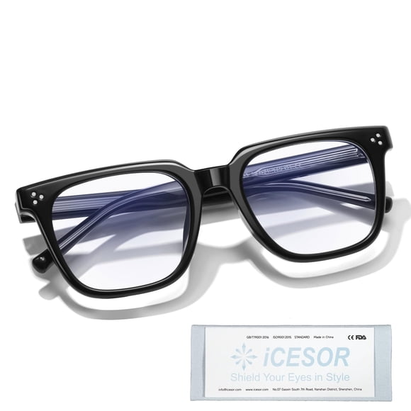 Gafas Blue Light Icesor Oversized Square para mujer/hombre
