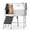 Left opening door, variant on Garvee 46 Inch Stainless Steel Dog Washing Station with Walk-in Ramp, Heavy Duty Pet Grooming Bathtub, Brushed Finish, Right Door Options