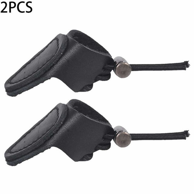 2pcs Cuir Pouce Anneau Doigt de Protection Onglet Gant Arc de Protection