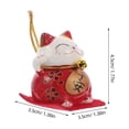 thumbnail image 2 of Greenadscape 5Pcs Chinese Cat Figure Ceramic Cat For Home And Car Decoration Lovers, 2 of 8