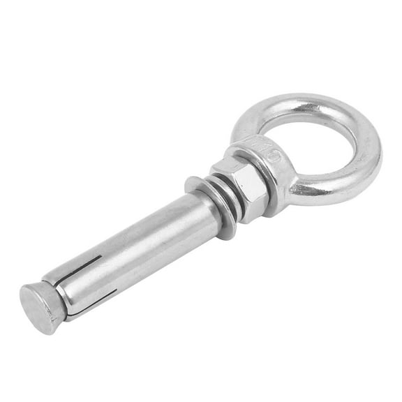 Unique Bargains M10 x 80mm 304 Stainless Steel Ring Lifting Expansion Hook Eye Bolt
