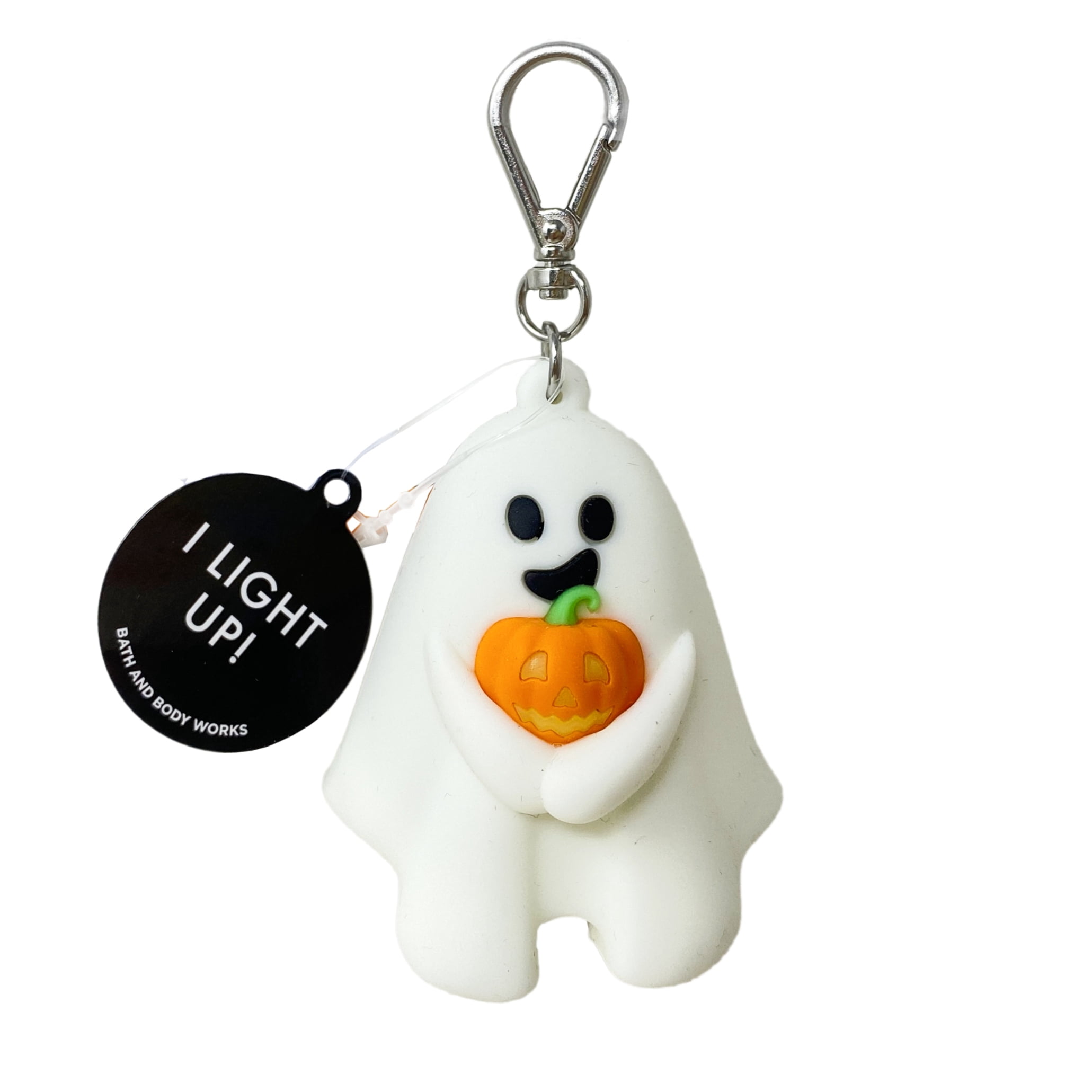 Bath & Body Works Light-up Glow-in-the-Dark Ghost Hand Gel Holder with a Natural Oats Sample Soap