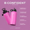 thumbnail image 2 of Botella Térmica Color Rosa 1L (32 Oz) B Confident | Libre de BPA | B Life, 2 of 8