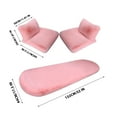 thumbnail image 5 of PPgejGEK 5 Sets Car Front Seat Cushion Soft Warm Faux Rabbit Winter Auto Seat Cover Plush Vehicle Seat Protector Pad with Non-Slip Backing Car Accessories Savings, 5 of 5