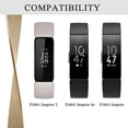 thumbnail image 2 of HCTian pour Fitbit Inspire 2 Bracelets Femmes Hommes, Bracelet Magnétique Réglable en Maille Métallique en Acier Inoxydable avec Sangle de Remplacement pour Fitbit Inspire 2 / Inspire HR/Inspire, 2 of 7