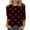 Black, variant on Kaemgyyd Women Plus Size Tops Soft Comfy Crew Neck 3/4 Sleeve Shirts Casual Loose Heart Tunic Tees for Valentine's Day