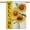 Sunflower Welcome Flag, variant on Summer Garden Flag Sunflower Welcome Flag Double Sided Vertical Burlap Yard Outdoor Decor 28x40 Inch