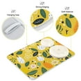 thumbnail image 4 of Pears Leaves Flowers Dish Drying Mat Dish Drainer Rack Mats Water Absorbent Non-Slip Easy Clean Heat Resistant for Kitchen Counter, 4 of 8