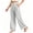 Gray, variant on Women High Waist Pleated Wide Leg Ankle Culotte Pants, Wrinkle Resistant Drape Soft Knit Loose Trousers