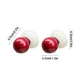 thumbnail image 3 of 2 Ganchos con Ventosa En Forma de Bolas de Dopamina | Madera Roja | 5,6 X 4,3 X 3,5 Cm | Sin Perforaciones Ni Marcas | Ganchos Pequeños Extraíbles | Organizadores para Salón y Dormitorio | Paquete de, 3 of 6