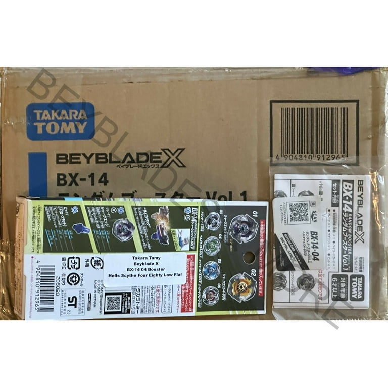 Takara Tomy Beyblade X BX-14 04 Hells Scythe Four Eighty Low Flat