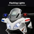 thumbnail image 6 of Hikiddo 6V Kids Motorcycle, Electric Ride on Toys Police Motorcycle for Toddlers with Music, Training Wheels, 6 of 8