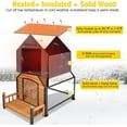 thumbnail image 3 of Aivituvin Heated Dog House Outdoor 50.9" Large Dog Kennel with Metal Frame Insulated Indoor Dog Cage for Small Medium Large Dogs with Heater and Insulated Liner, 3 of 10
