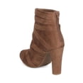 thumbnail image 3 of New Women Wild Diva Amaya-09 Faux Suede Wraparound Chunky Heel Bootie, 3 of 5