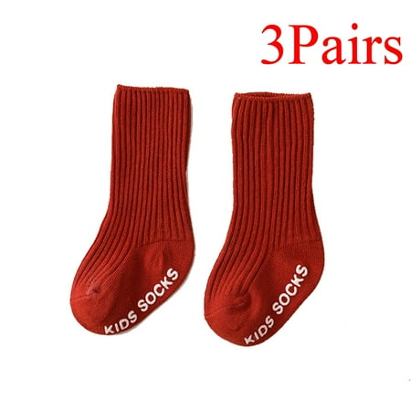 

3Pairs Colorful Childhood Breathable Socks for Baby Girls
