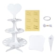 thumbnail image 2 of Juego de Soporte para Cono de Confeti de Boda, Bandeja de Confeti, Centro de Mesa, Suministros para Fiestas, Bandeja de Papel, Soporte para Cono de Co, 2 of 7