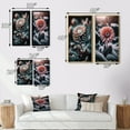 thumbnail image 4 of Designart "Pink Daisy in Winter Bloom II" Daisy Framed Wall Art Set Of 2 - Pink Floral Framed Canvas Set For Living Room Decor, 4 of 6