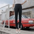 thumbnail image 2 of Pantalones Ajustados de Cintura Alta para Mujer de Primavera y Verano, leggings Negros para Exterior, Pantalones de Pierna Pequeña, Pantalones de Moda Adelgazantes, 2 of 19