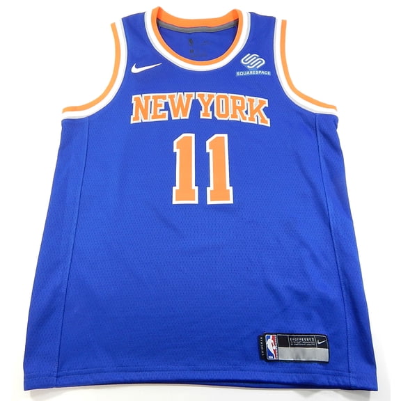 Frank Ntilikina #11 NY Knicks Nike Swingman Squarespace NBA Jersey Blue Youth M