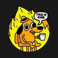 thumbnail image 2 of This Is Fine - Funny Meme T-Shirt, 2 of 2