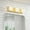 Gold, variant on LIGHTINN 3-Light Bathroom Vanity Light Modern Acrylic LED Bathroom Light 20.5inch Wall Light LED 6000K White Bathroom Lighting (Black)