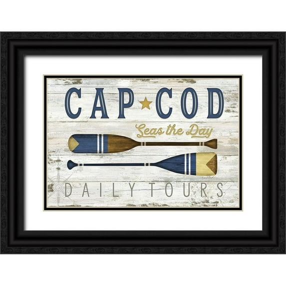 Pugh, Jennifer 24x17 Black Ornate Wood Framed with Double Matting Museum Art Print Titled - Cape Cod