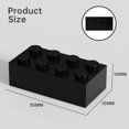 thumbnail image 3 of Ttehgb Toy Classic Bulk Brick Block 2X4 Ladrillo De Construcción De 200 Piezas Negro Compatible con Piezas Y Piezas 3001 Juego Creativo - Compatible con Las Principales Marcas(Color:Negro), 3 of 5