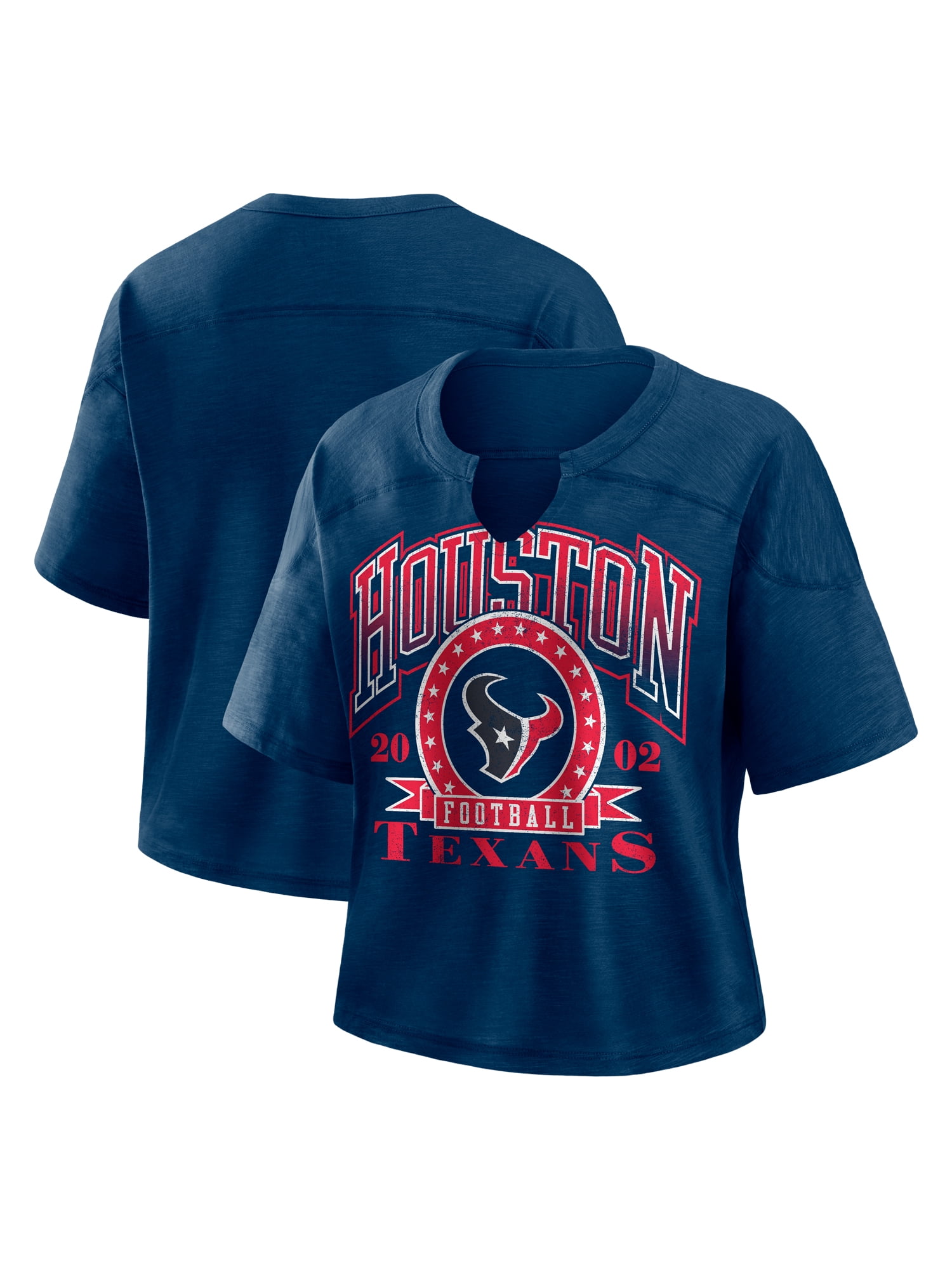 NFL Houston Texans Women's Cotton Navy Short Sleeve T-Shirt