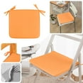 thumbnail image 2 of Chair Cushions for Dining Chairs Seat Cushion for Car Seat Square Strap Garden Chair Pads Seat Cushion for Outdoor Bistros Stool Patio Dining Room 15.7x15.7Inch, Orange, 2 of 5