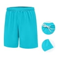 thumbnail image 5 of ATOGUTA Boy's Bermuda Shorts Size 3T-14 Kids Athletic Basketball Shorts Casual Elastic Waist Summer Clothes with Pockets Sky Blue, 5 of 7