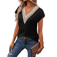 thumbnail image 3 of Fantaslook Lace Womens Blouses Cap Sleeve V Neck T Shirts for Women Summer Casual Tops, 3 of 9
