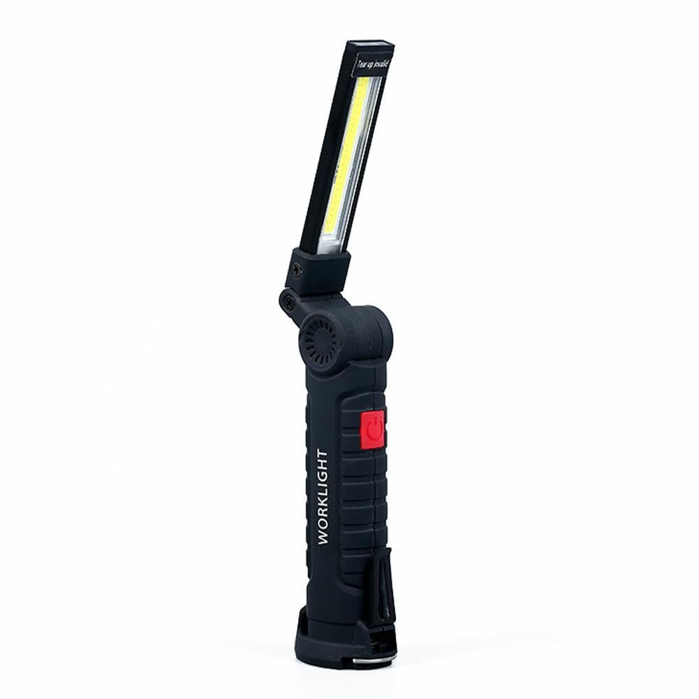 COB LED Folding Hand Torch Inspection Lamp Work Light Rechargeable USB S9A2