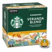 Starbucks, Veranda Blend Blonde Roast K-Cup Coffee Pods, 44 Count K Cups