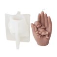 thumbnail image 2 of Sleeping Baby Candle Silicone Mold Baby in Hand Candle Resin Mould for DIY Candle Making Chocolate Home Table Decoration, 2 of 4