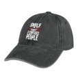 thumbnail image 7 of Smile, It Confuses People Hat Adjustable Funny Fashion Unisex Baseball Cap For Men Women, 7 of 7