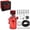 Red, variant on EVIL ENERGY Baffled Oil Catch Can 300ml Universal Aluminum Oil Separator with Breather Filter, 3/8-inch ID 2.6FT NBR Fuel Hose Kit
