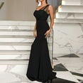 thumbnail image 6 of HXWCHs 2024 Fashionable Solid Color Evening Gown Sleeveless Long formal Dress for Women Slim Fit Elegant Attire S Black, 6 of 6