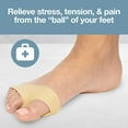 thumbnail image 4 of Metatarsal Pads Ball of Foot Cushion Socks for Women and Men,Invisible Forefoot Sleeve Relief Pain Blister Callus,No Slip Ball of Foot CoversMedium Beige,1 Pair, 4 of 7