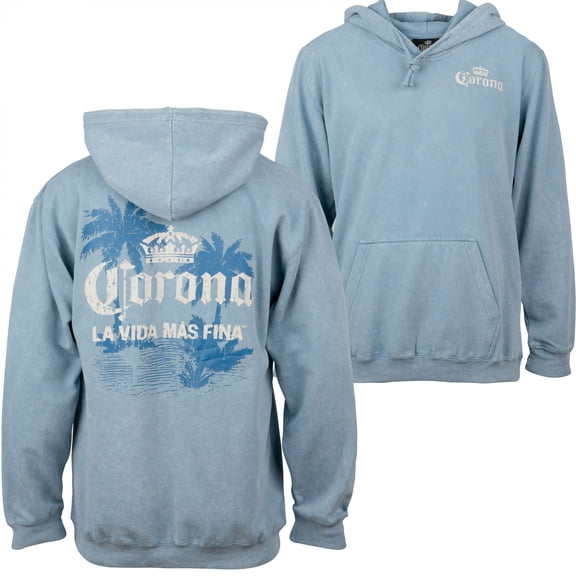 Corona La Vida Mas Fina Mineral Wash Pull-Over Hoodie-Medium