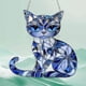 thumbnail image 5 of Refractive Acrylic Kitten Ornament With Hanging Chain Shatterproof Acrylic Pendant For Window Wall Garden Patios Balcony 20X20X0.2cm, 5 of 5