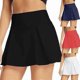 thumbnail image 4 of Women's High Waist Swim Skirt with Insole Safety Pants Beach Skirt, 4 of 4