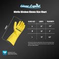 thumbnail image 4 of Large - 3 Pairs Gloves Legend Nitrile Yellow Kitchen Cleaning Dishwashing Reusable Gloves, 4 of 8