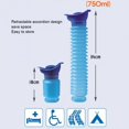 thumbnail image 4 of Orinal De Emergencia, Orinal De Viaje Saludable, Conveniente, Buena Confidencialidad, Diseño Retráctil Pequeño Para Niños Zaqw Emergency Urinal, 4 of 8
