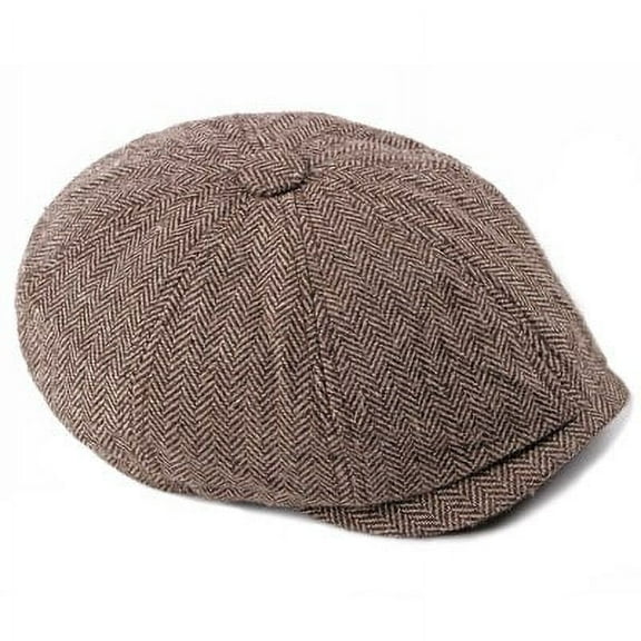 SikaFu Western Octagonal Newsboy Cap Vintage Spring Autumn Women Men Beret Cap Classic Fashion Striped Flat Beret Hats for Women