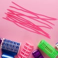 thumbnail image 4 of RENACLIPY 20Pcs Spiral Hair Perm Rods Rosy Silicone Flexible Curling Rods for Hair Styling, 4 of 7
