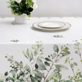 thumbnail image 2 of Eucalyptus Leaves Tablecloth Waterproof, Green Table Cloth Rectangle, Stain Resistant Fabric Table Cloths for Kitchen Table Party Picnic Dinner Decor (60 x 84 Inch), 2 of 6