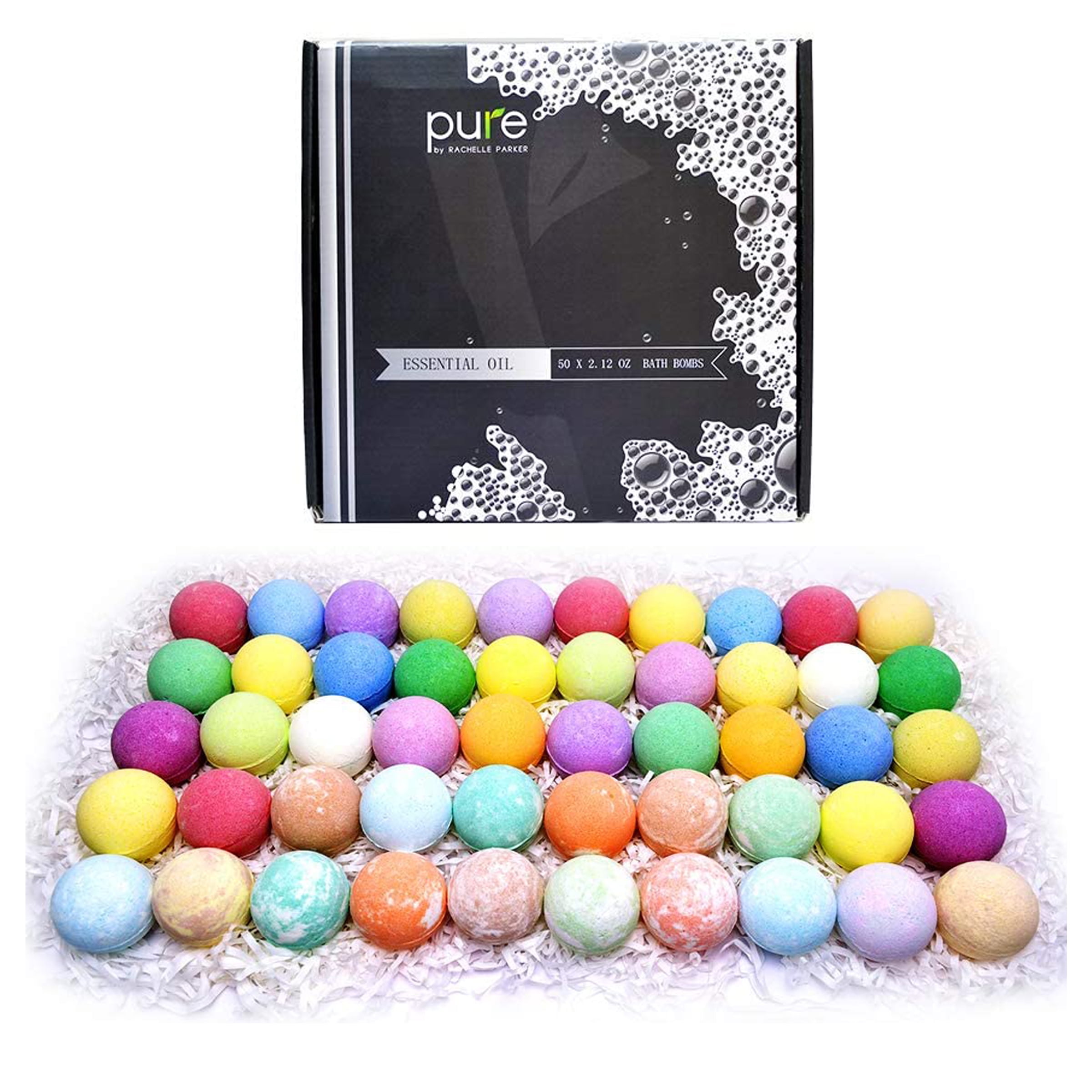 Pure Parker Nuture Me Organics Bath Bombs Gift Set 50 Pack