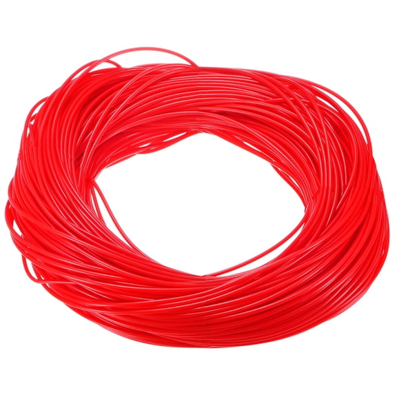 Uxcell Wicker Repair Kit, 295ft/ 90m 2.4mm Round Synthetic Rattan Material Plastic for Basket Making [Red]